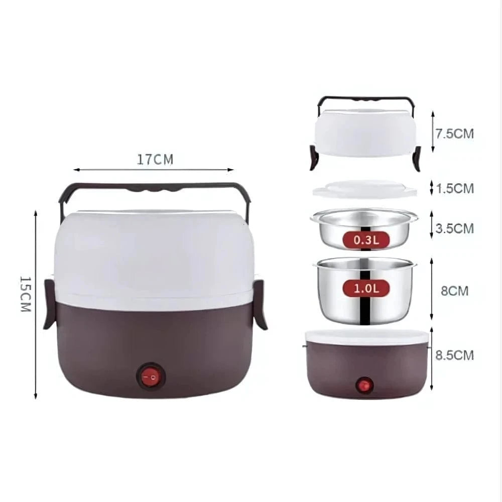 Lunch Box chauffante Compartiments