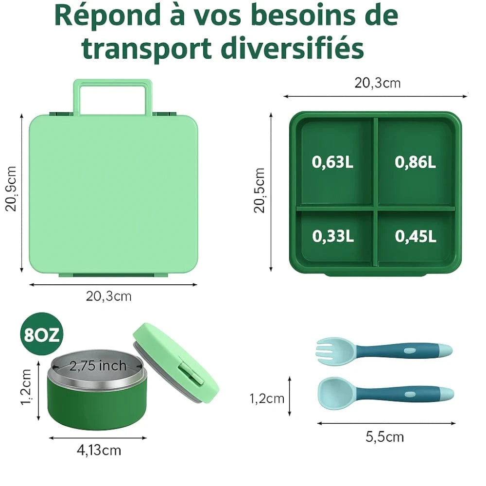 Lunch box 6 compartiments enfants