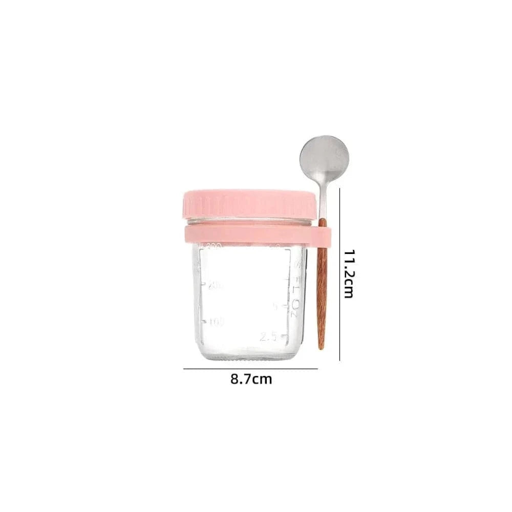 Lunch Box Bocal en Verre 300ml - Design Moderne et Fonctionnalité