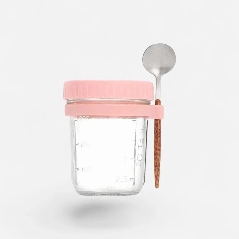 Lunch Box Bocal en Verre 300ml - Design Moderne et Fonctionnalité
