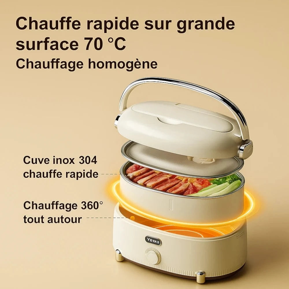 Lunch box chauffante 60W | Gardez vos repas chauds
