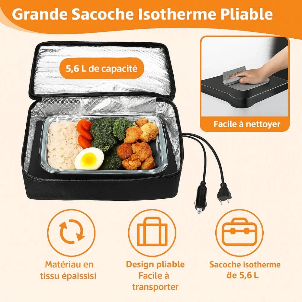 Lunch box chauffante électrique - Profitez de repas chauds partout