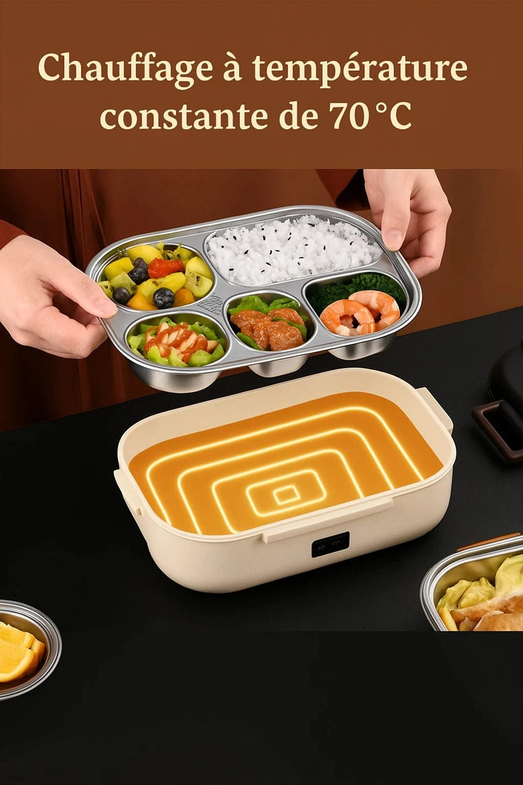 Lunch box chauffante gamelle - Chauffez vos plats sans micro-ondes