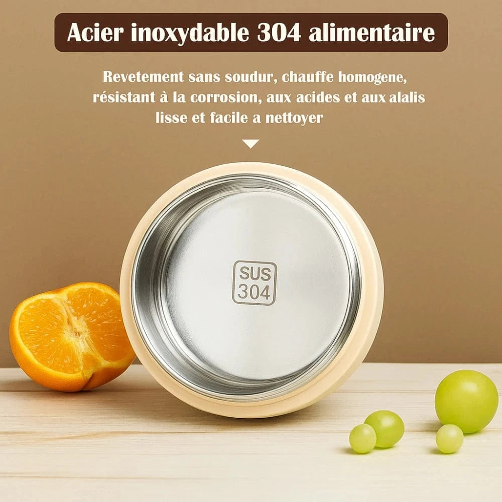 Lunch box chauffante inox | Repas chauds partout où vous êtes