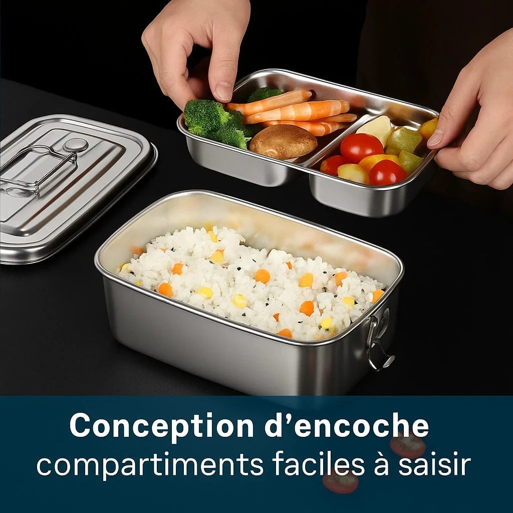 Lunch box en inox — La boîte à déjeuner robuste et écologique