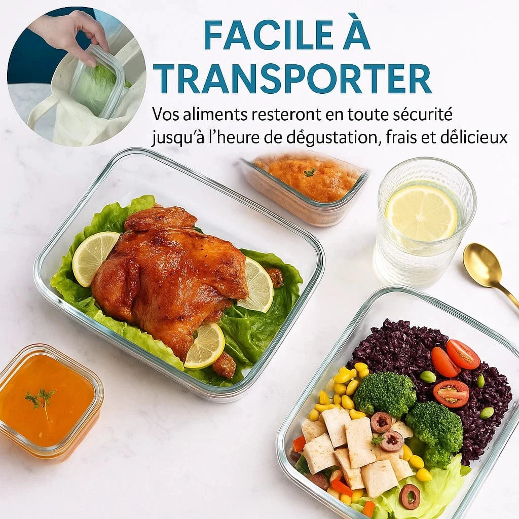Lunch Box en verre étanche - Explorez une aventure culinaire unique