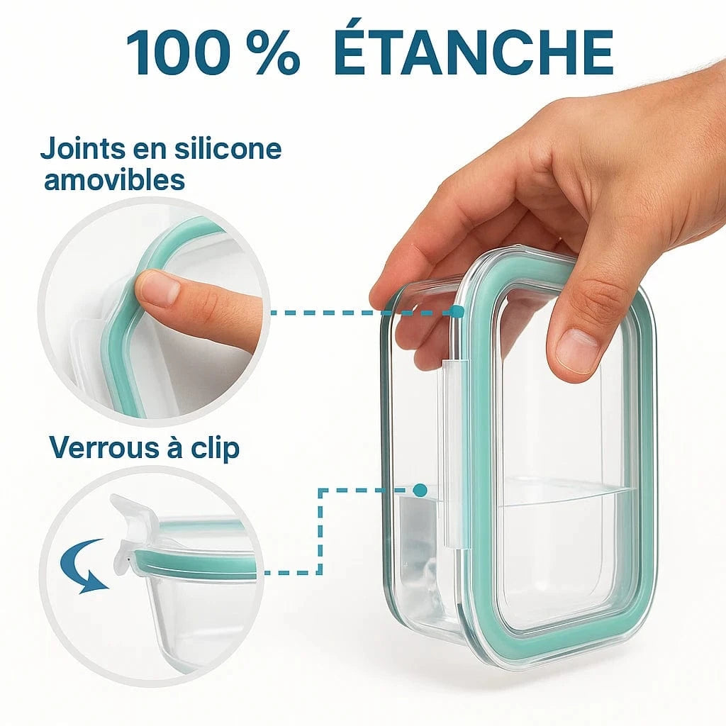 Lunch Box en verre étanche - Explorez une aventure culinaire unique