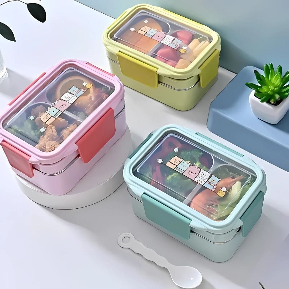 Lunch Box Enfant Inox - Le Compagnon Idéal pour des Repas Ludiques