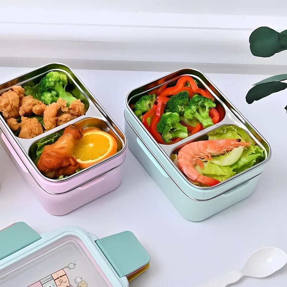 Lunch Box Enfant Inox - Le Compagnon Idéal pour des Repas Ludiques