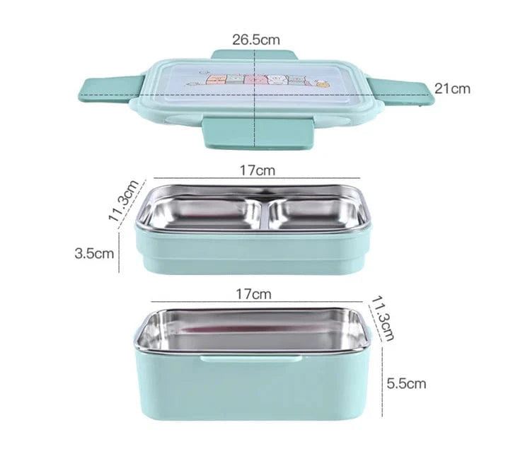 Lunch Box Enfant Inox - Le Compagnon Idéal pour des Repas Ludiques