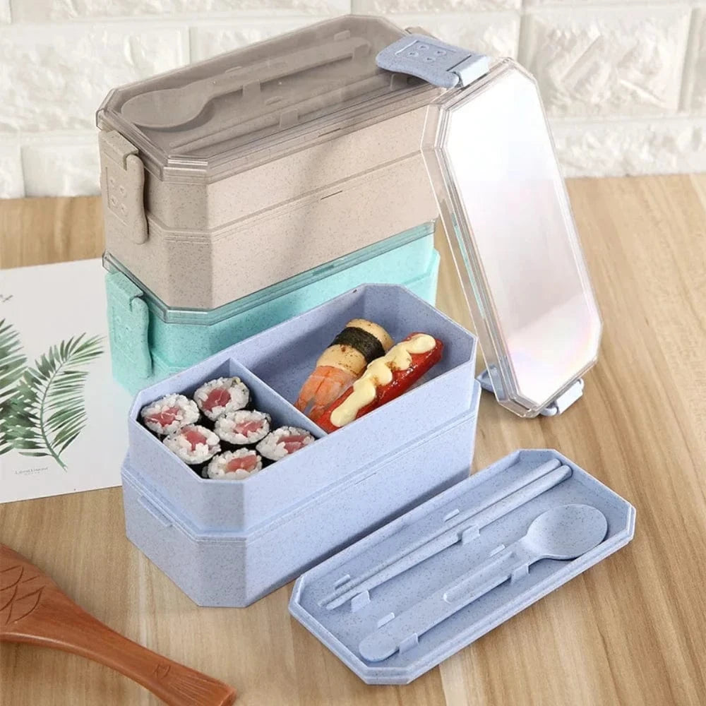 Lunch Box Enfant Plastique - Boîte à Déjeuner Colorée et Pratique