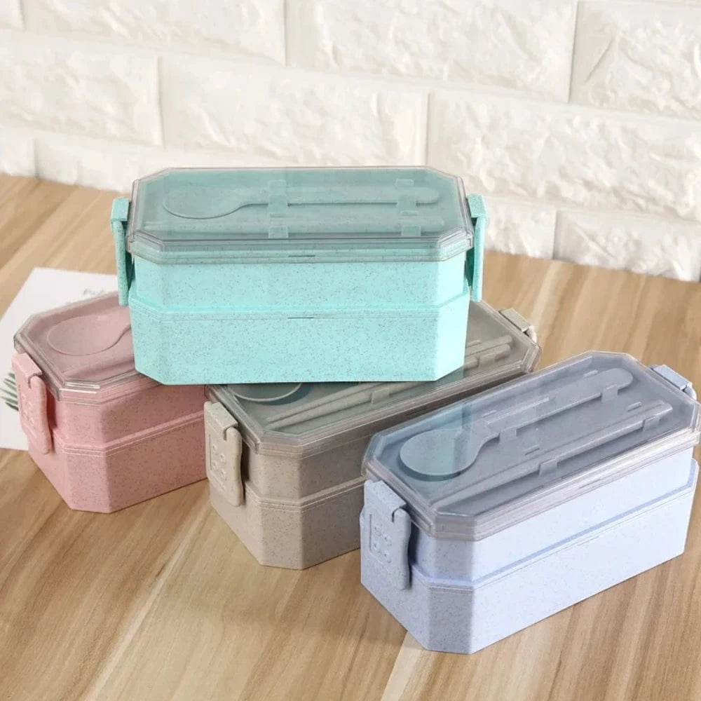 Lunch Box Enfant Plastique - Boîte à Déjeuner Colorée et Pratique