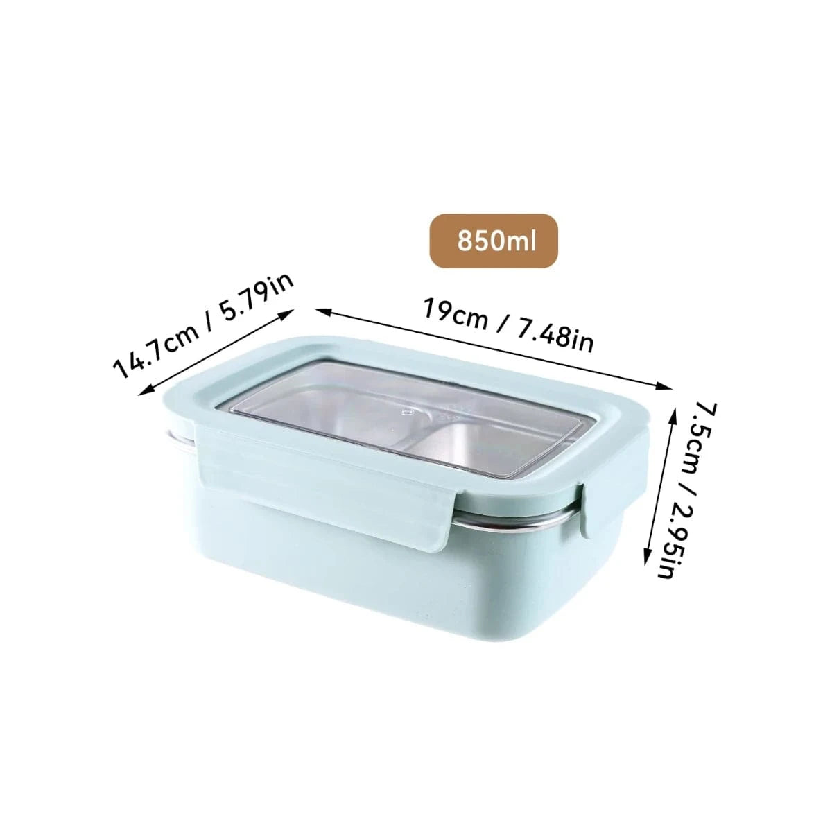 Lunch Box Etanche en Acier Inoxydable | Boîte à Lunch Bento Pratique