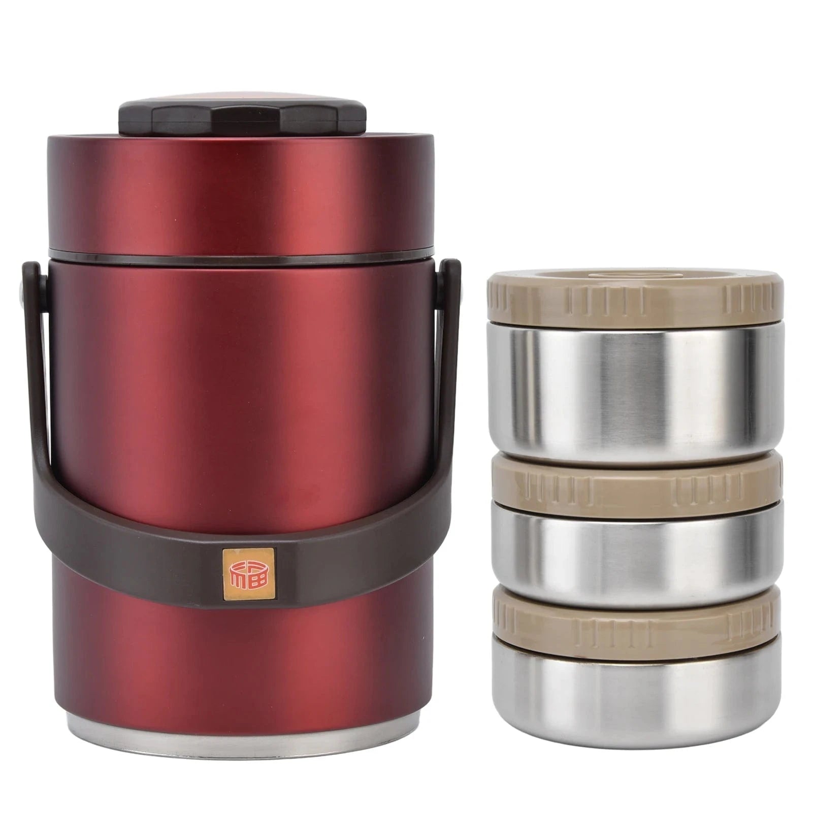 Lunch Box inox 3 compartiments - Repas équilibrés en toute simplicité