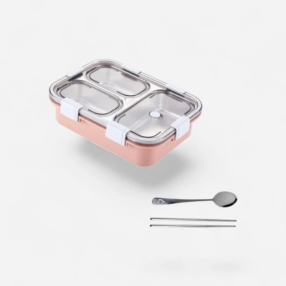Lunch box inox couverts - Repas nomades