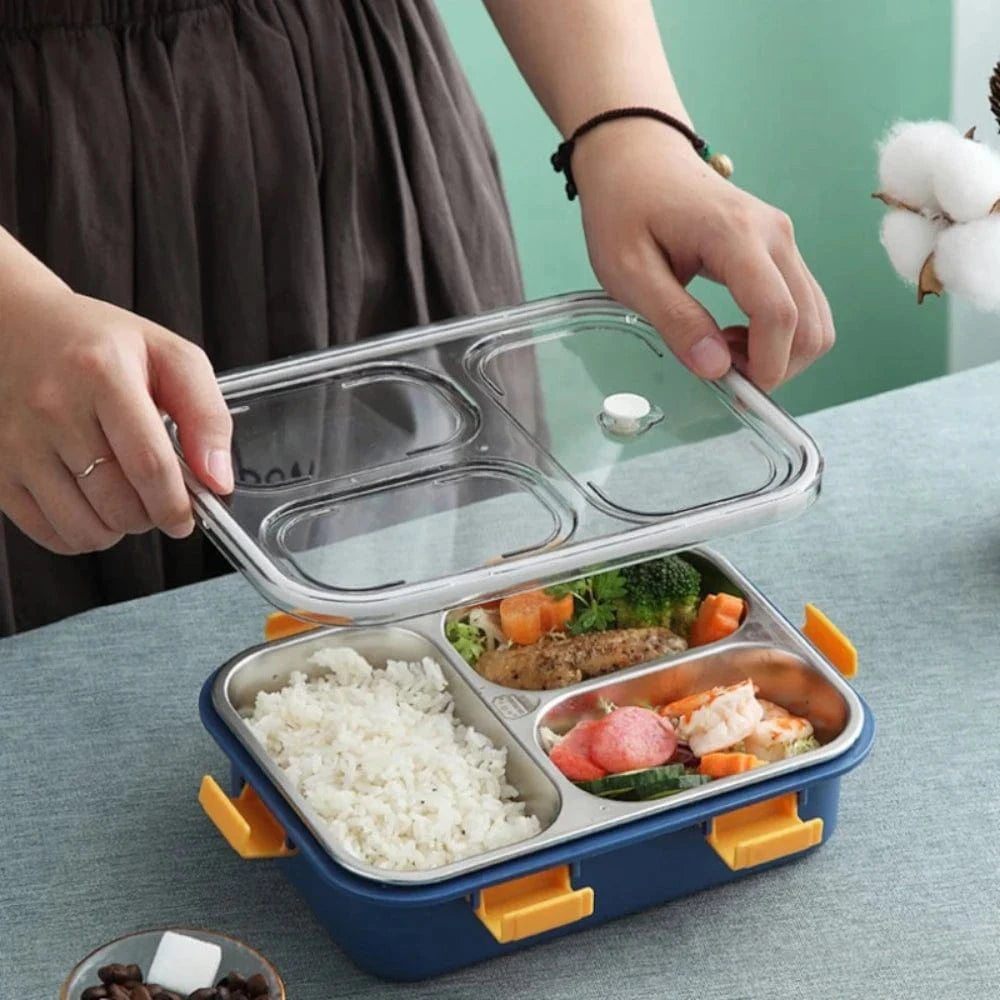 Lunch box inox couverts - Repas nomades