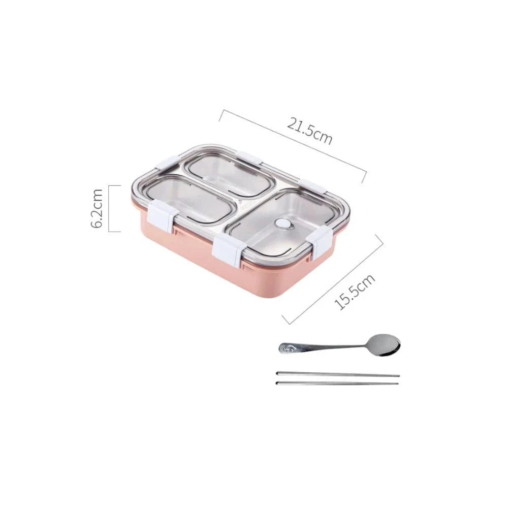Lunch box inox couverts - Repas nomades