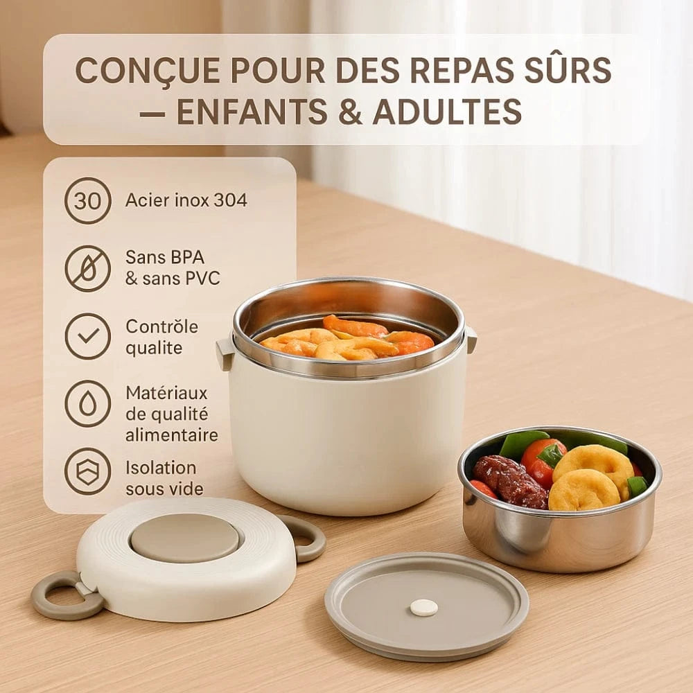 Lunch box isotherme chaud - Gardez vos repas chauds