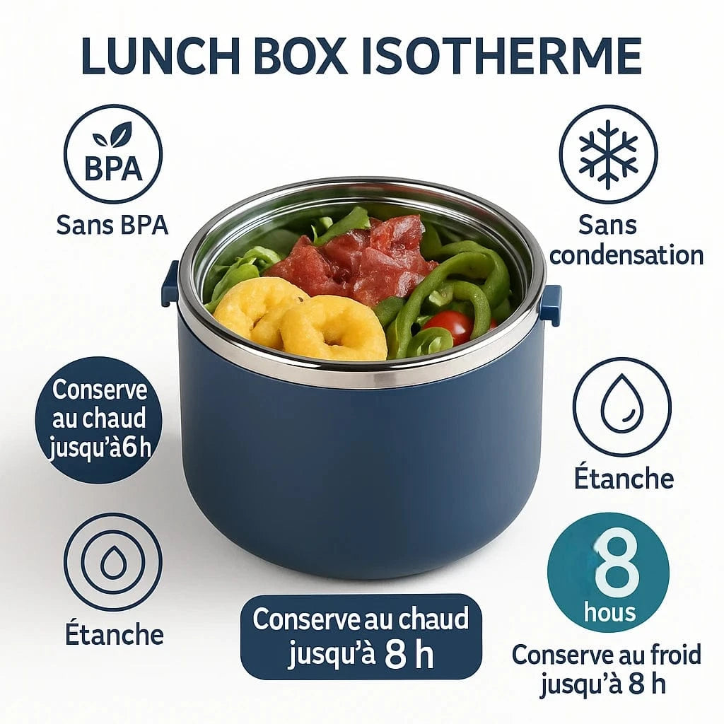 Lunch box isotherme chaud - Gardez vos repas chauds