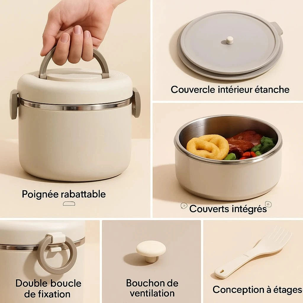 Lunch box isotherme chaud - Gardez vos repas chauds