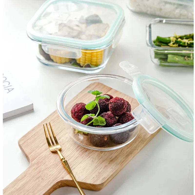 Lunch Box Ronde | Boîte à repas Verre Borosilicaté
