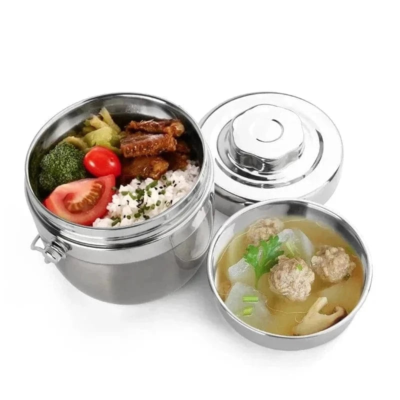 Lunch Box Thermique en Inox - Conservez la chaleur de vos repas