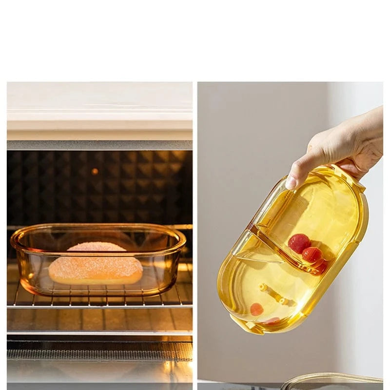 Lunch box verre 2 compartiments - Boîte à lunch à ne pas manquer