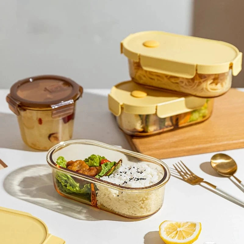 Lunch box verre 2 compartiments - Boîte à lunch à ne pas manquer