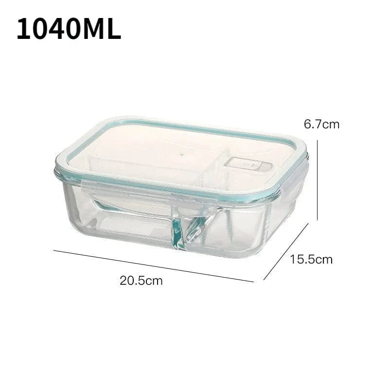 Lunch box verre 3 compartiments - La solution pour emporter vos repas