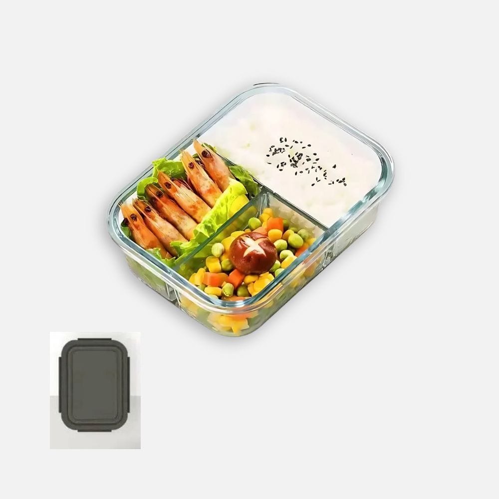 Lunch Box verre compartiments | Sécurité alimentaire et élégance