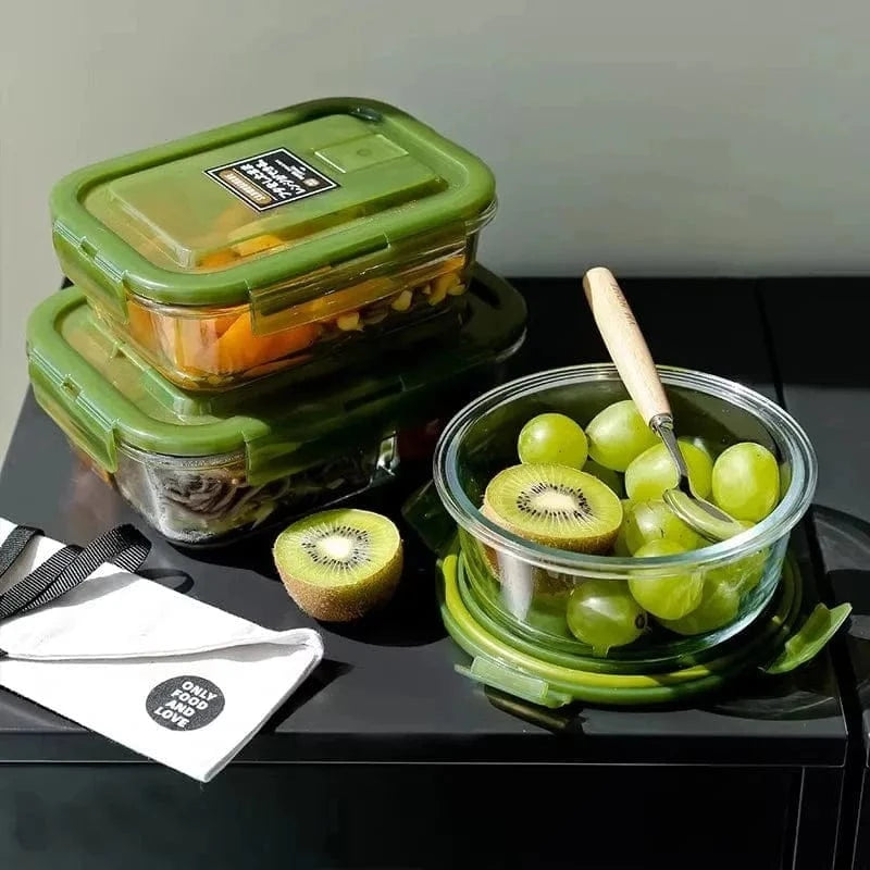 Lunch Box Verre Rectangulaire Premium | Résistant à la Chaleur