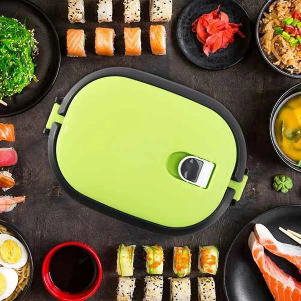 Lunch box verte en inox - Robuste et Garantie fraîcheur