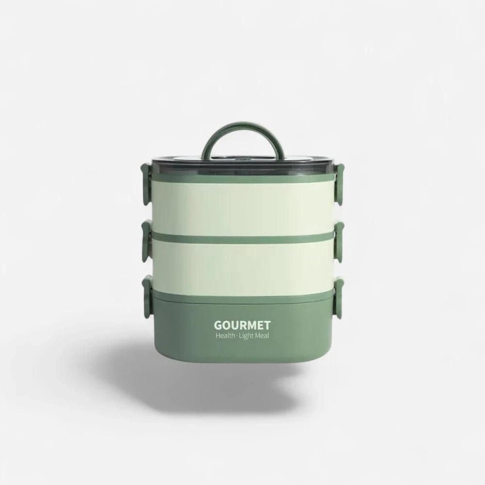ALLOMN Boîte à Déjeuner Inox 1400ml Étanchéité Parfaite - Bento Portable Pour Travail Et École